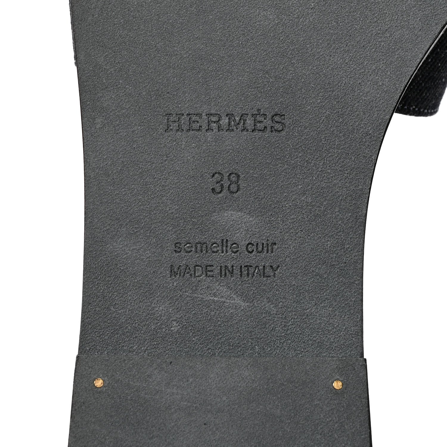 Hermes Denim Canvas Oran Sandals 38 Bleu Brut 8 of 9