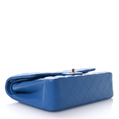 Chanel Lambskin Quilted Medium Double Flap Blue 4 of 11