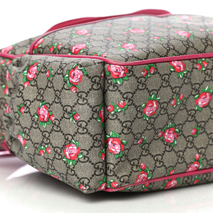 Gucci GG Supreme Monogram Rose Bud Diaper Bag Pink 12 of 17