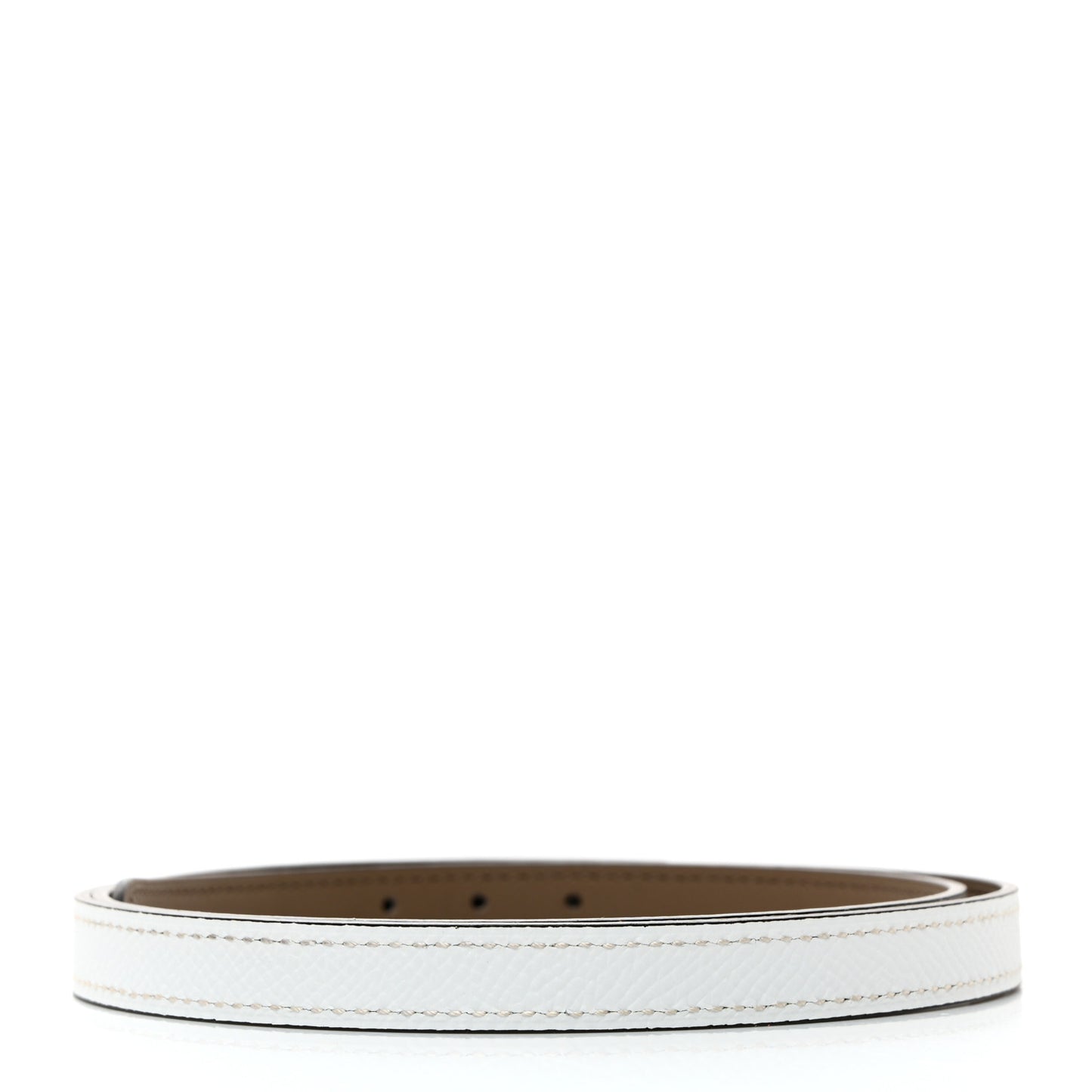 Epsom Swift 13mm Belt Strap 80 32 White Etoupe