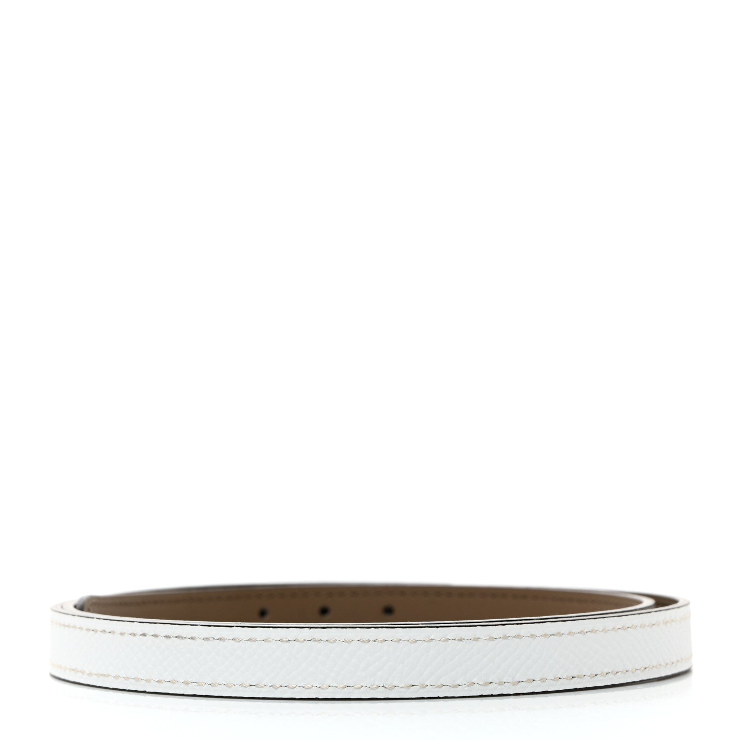 Hermes Epsom Swift 13mm Belt Strap 80 32 White Etoupe 2 of 8