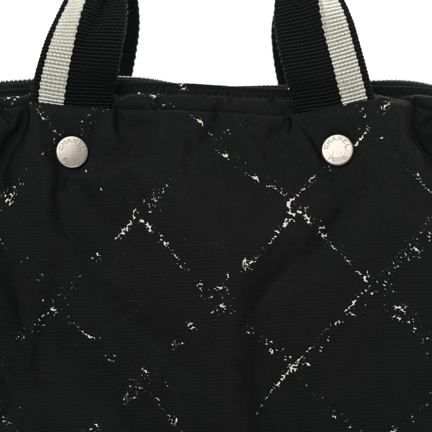 Nylon Travel Duffel Bag Black