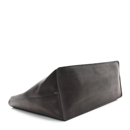 The Row Polished Saddle Calfskin Idaho XL Dark Brown 4 of 10