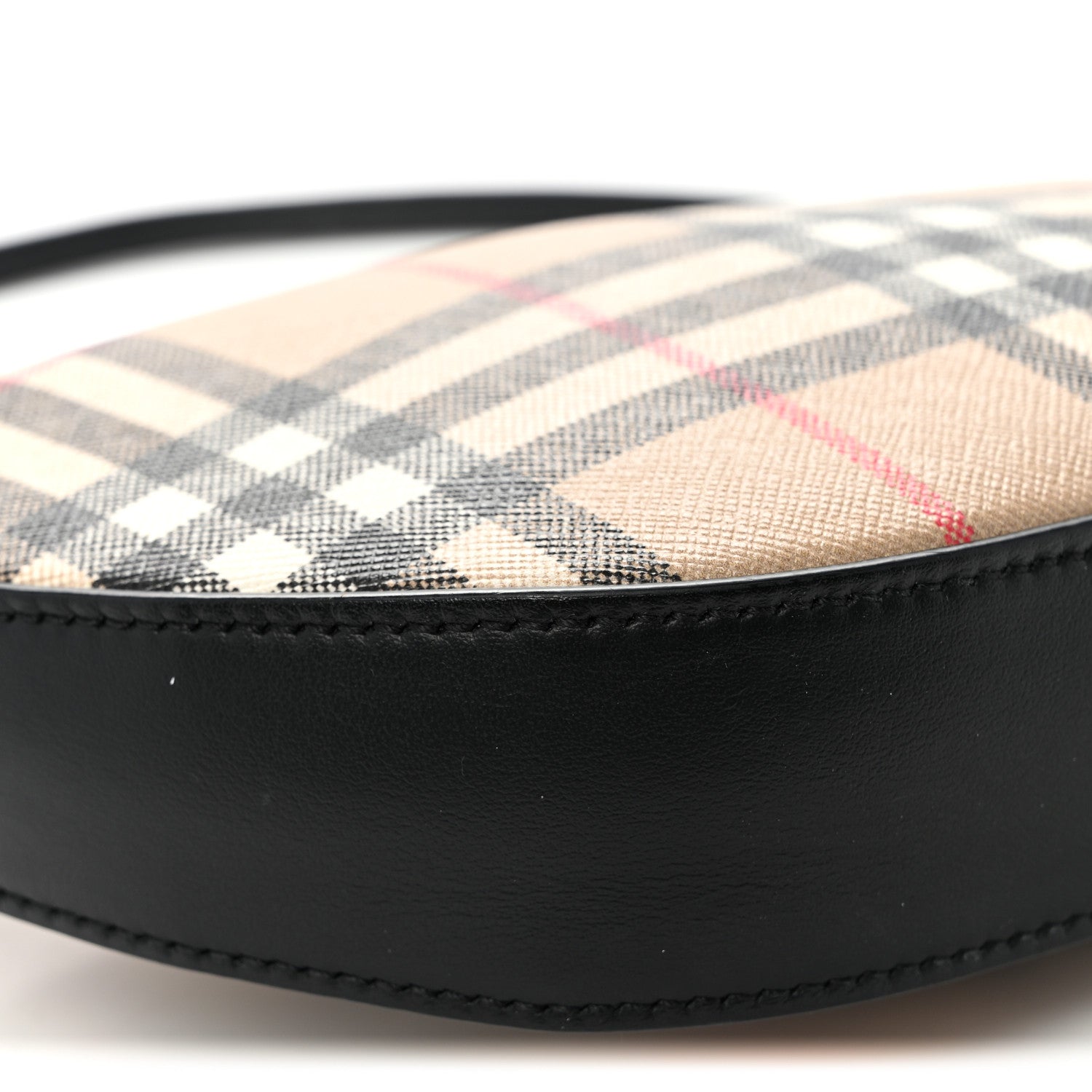 Burberry Vintage Check Calfskin Olympia Slim Pouch Archive Beige