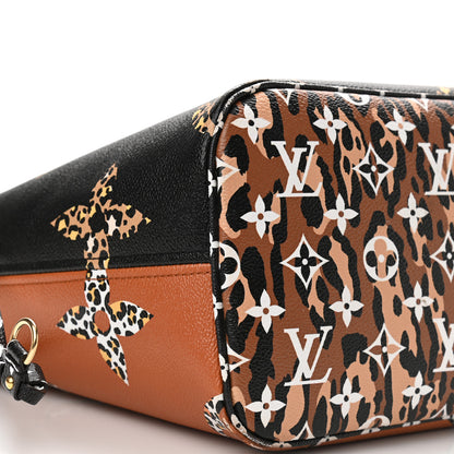 Louis Vuitton Monogram Giant Jungle Neverfull MM Black 9 of 15