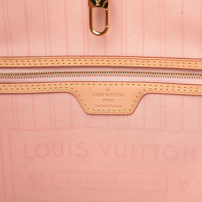 Louis Vuitton Damier Azur Neo Neverfull MM Rose Ballerine 16 of 21