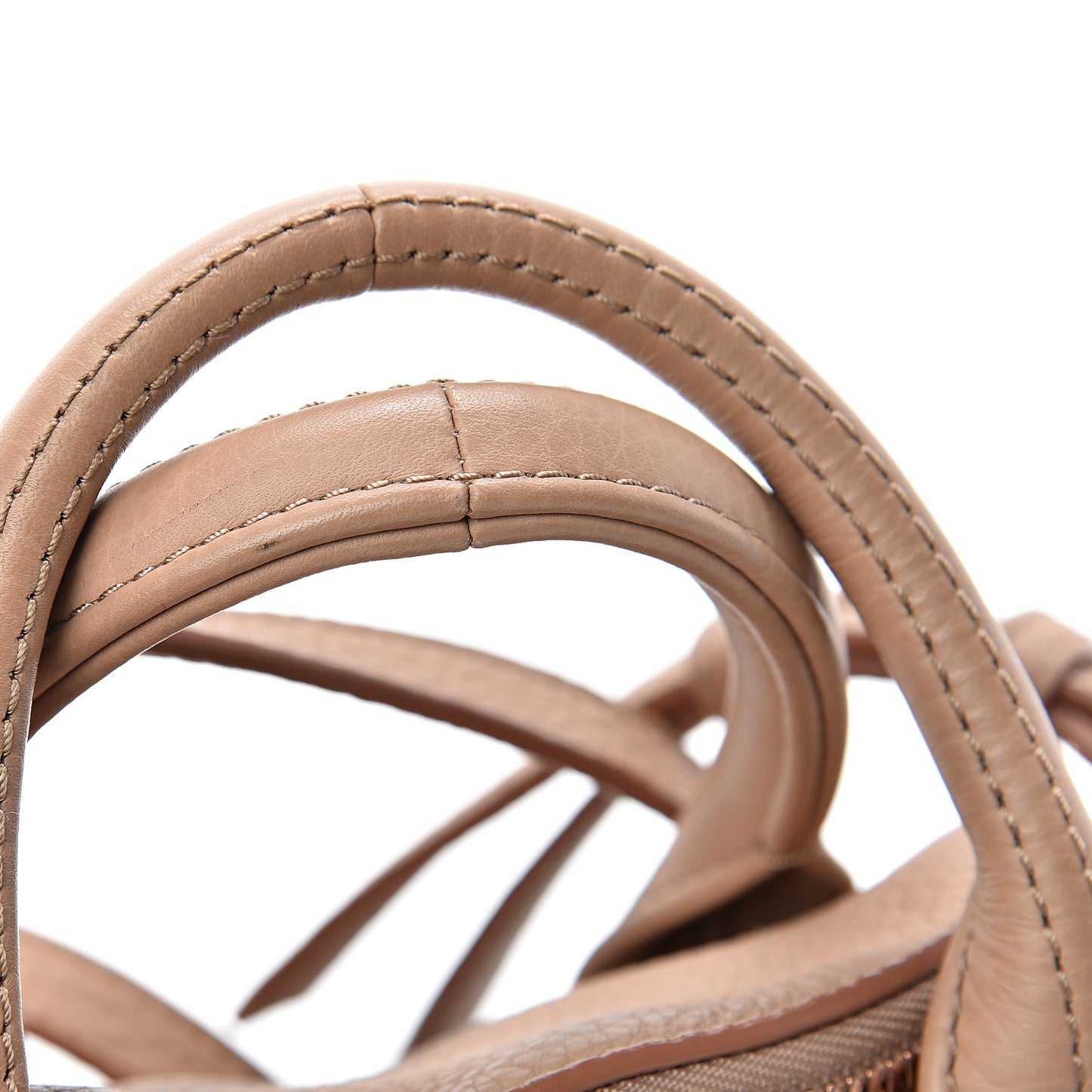 Pebbled Lambskin Mini Rockie Truffle Rose Gold Hardware