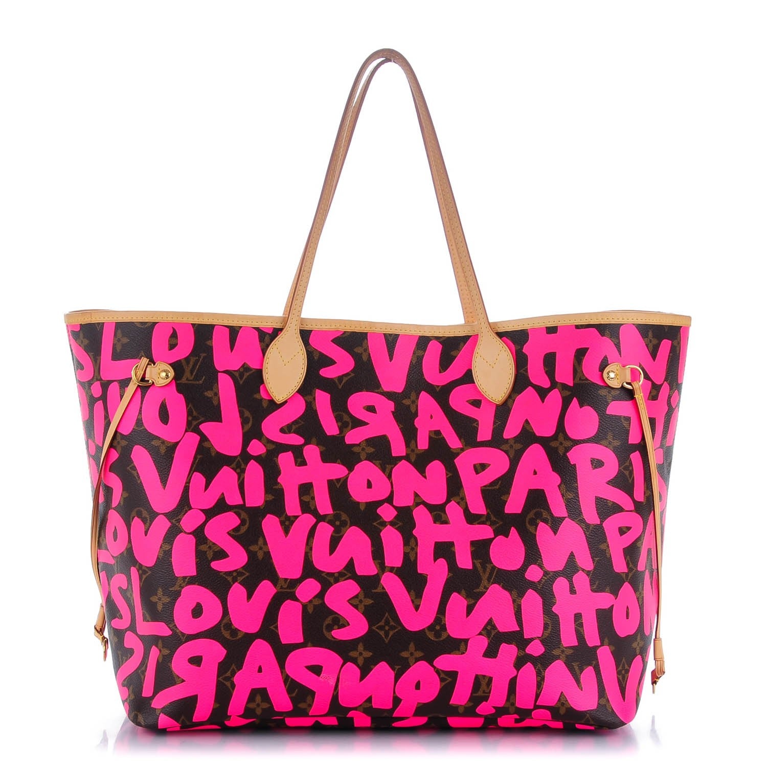 Louis Vuitton Monogram Graffiti Neverfull GM Fuchsia 1 of 7
