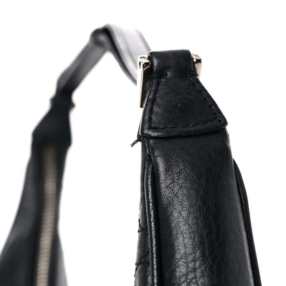 Christian Dior Grained Calfskin Cannage Hobo Black 17 of 24