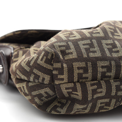 Fendi Zucchino Small Chef Shoulder Bag Tobacco 7 of 8