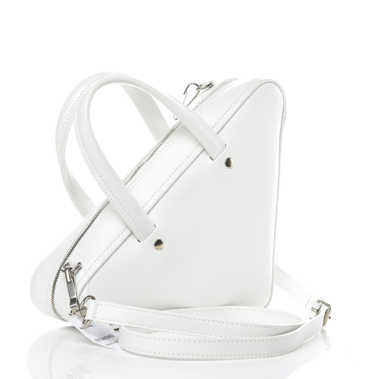 Calfskin XS Triangle Duffle White
