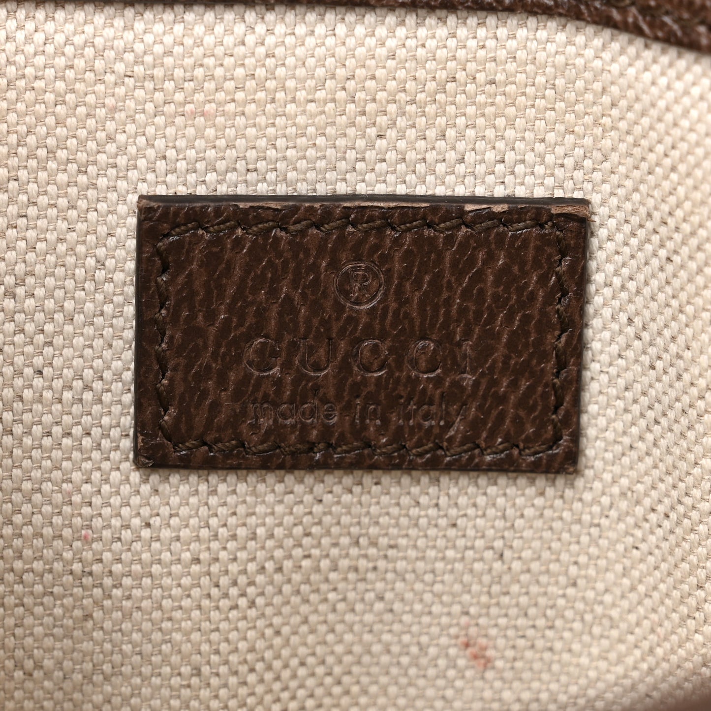 GG Supreme Monogram Web Small Ophidia Belt Bag Brown