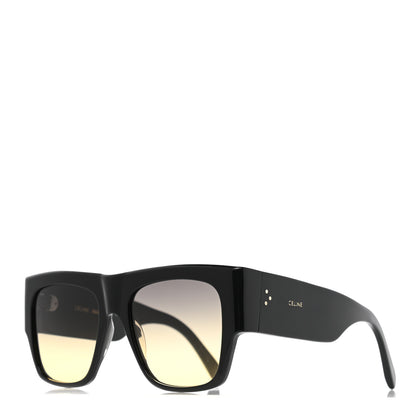 Celine Acetate Rectangular Sunglasses CL4056IN Black 1 of 7