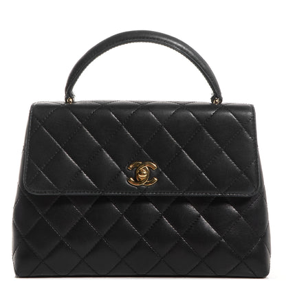 Chanel Lambskin Quilted Medium Kelly Flap Bag Black 1 of 8