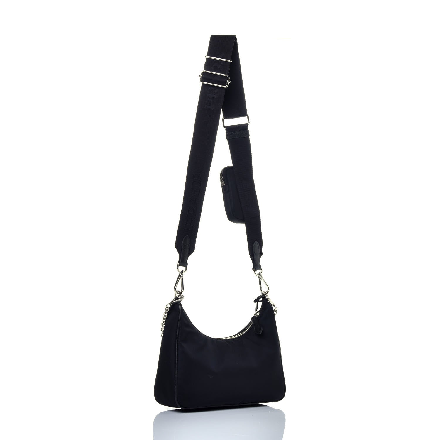 Prada Nylon Re-Edition 2005 Shoulder Bag Black 3 of 9