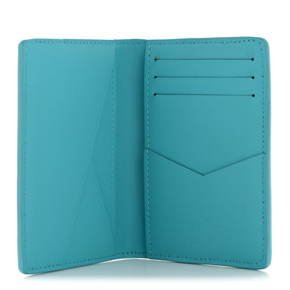 Louis Vuitton Taurillon Monogram Pocket Organizer Turquoise 5 of 8