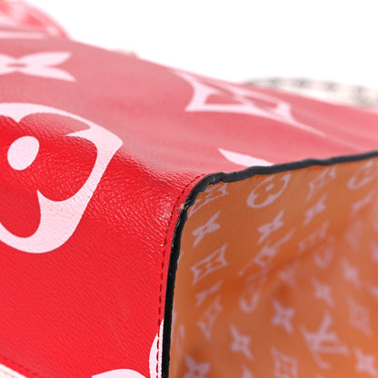 Louis Vuitton Monogram Giant Onthego GM Rouge Rose 9 of 17