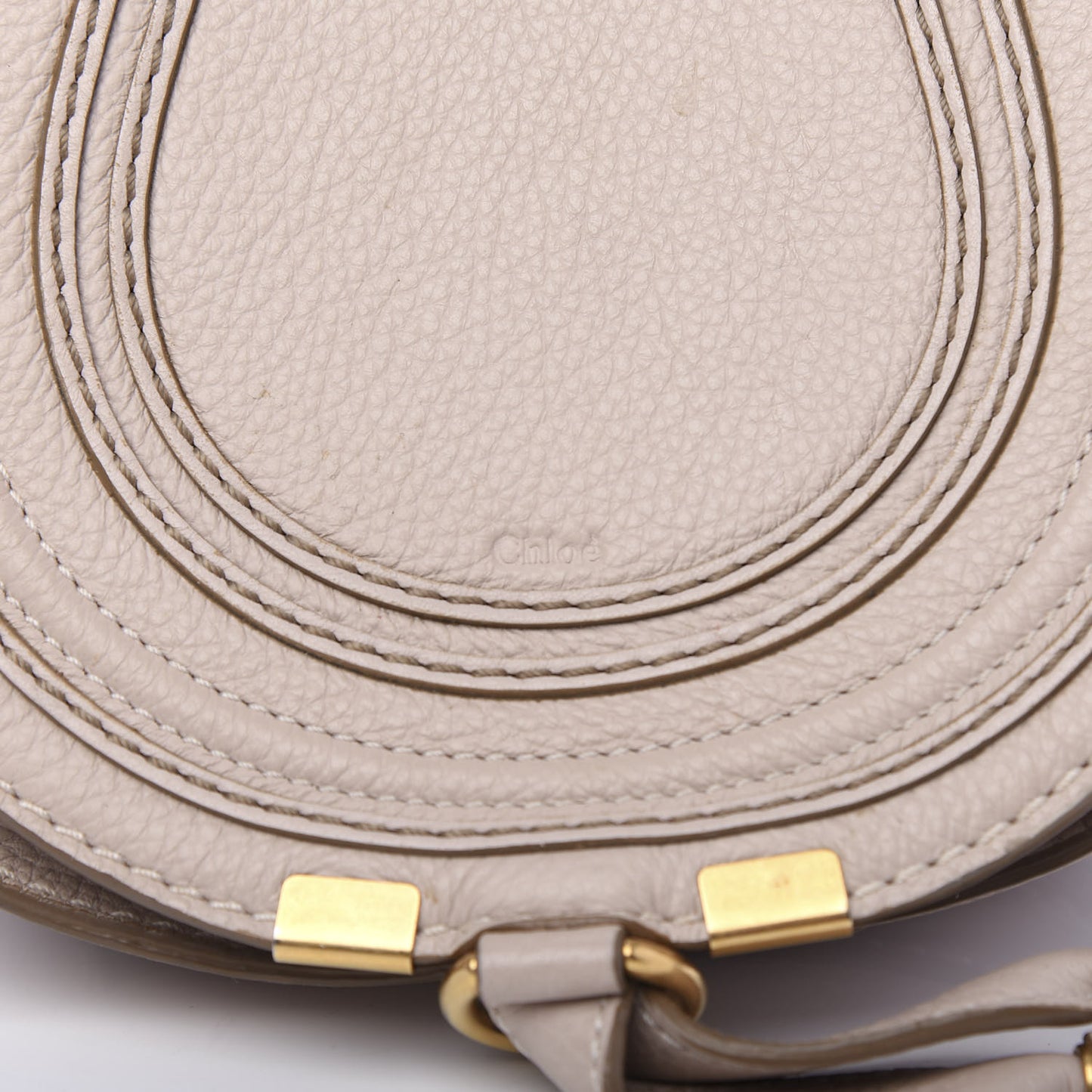 Calfskin Mini Marcie Round Crossbody Bag Abstract White