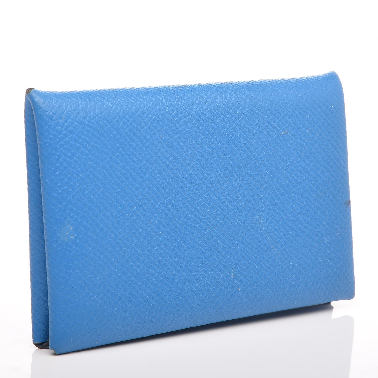 Hermes Epsom Calvi Card Case Bleu Zanzibar 3 of 8