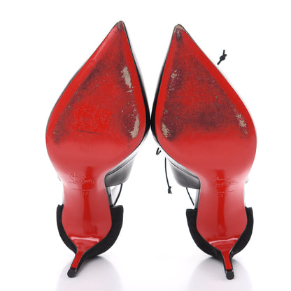 Christian Louboutin Suede Kid Ferme 100 Pumps 37 Black 5 of 12