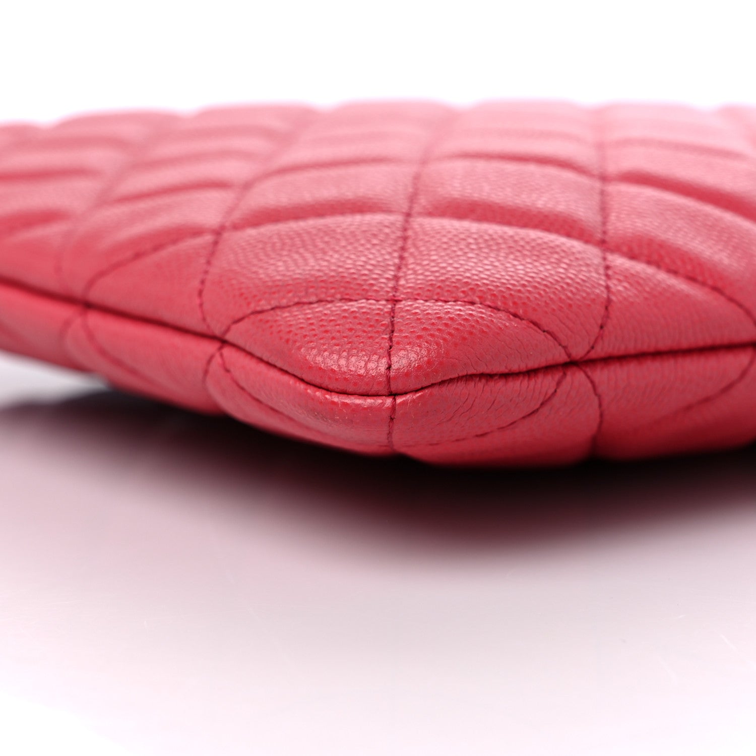 Chanel Caviar Quilted Large Cosmetic Case Red 8 of 9