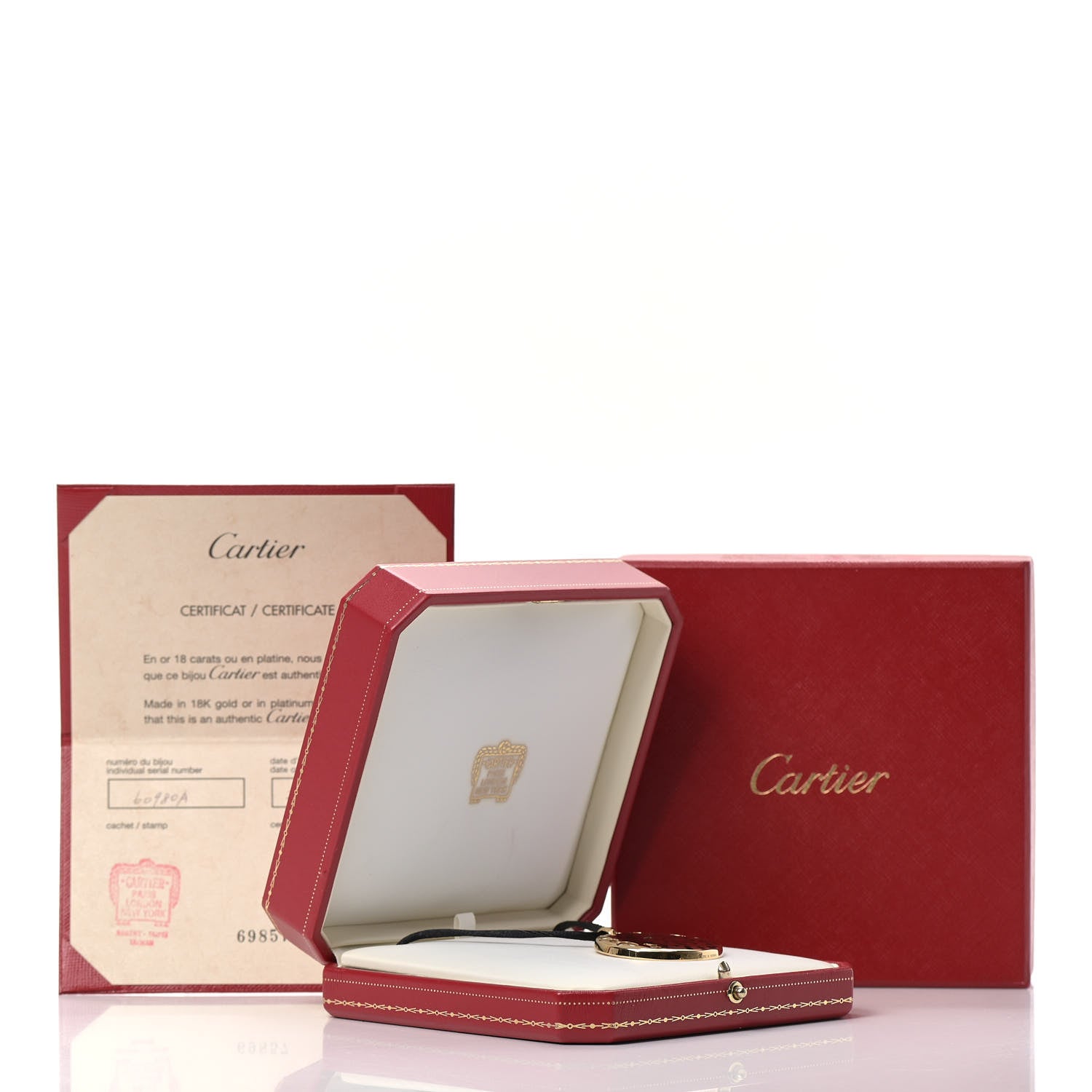 Cartier 18K Yellow Gold Enamel Tsavorite Panthere De Cartier Pendant Cord Necklace 5 of 5
