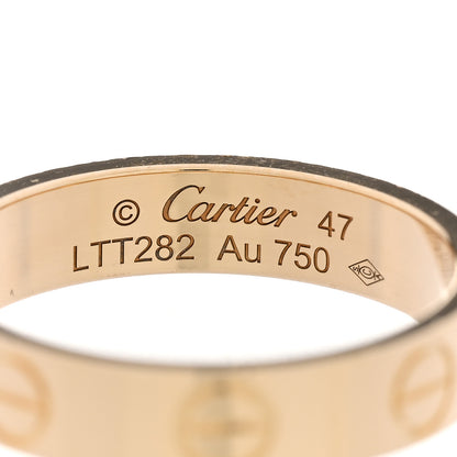 Cartier 18K Yellow Gold 3.5mm LOVE Wedding Band Ring 47 4 4 of 4