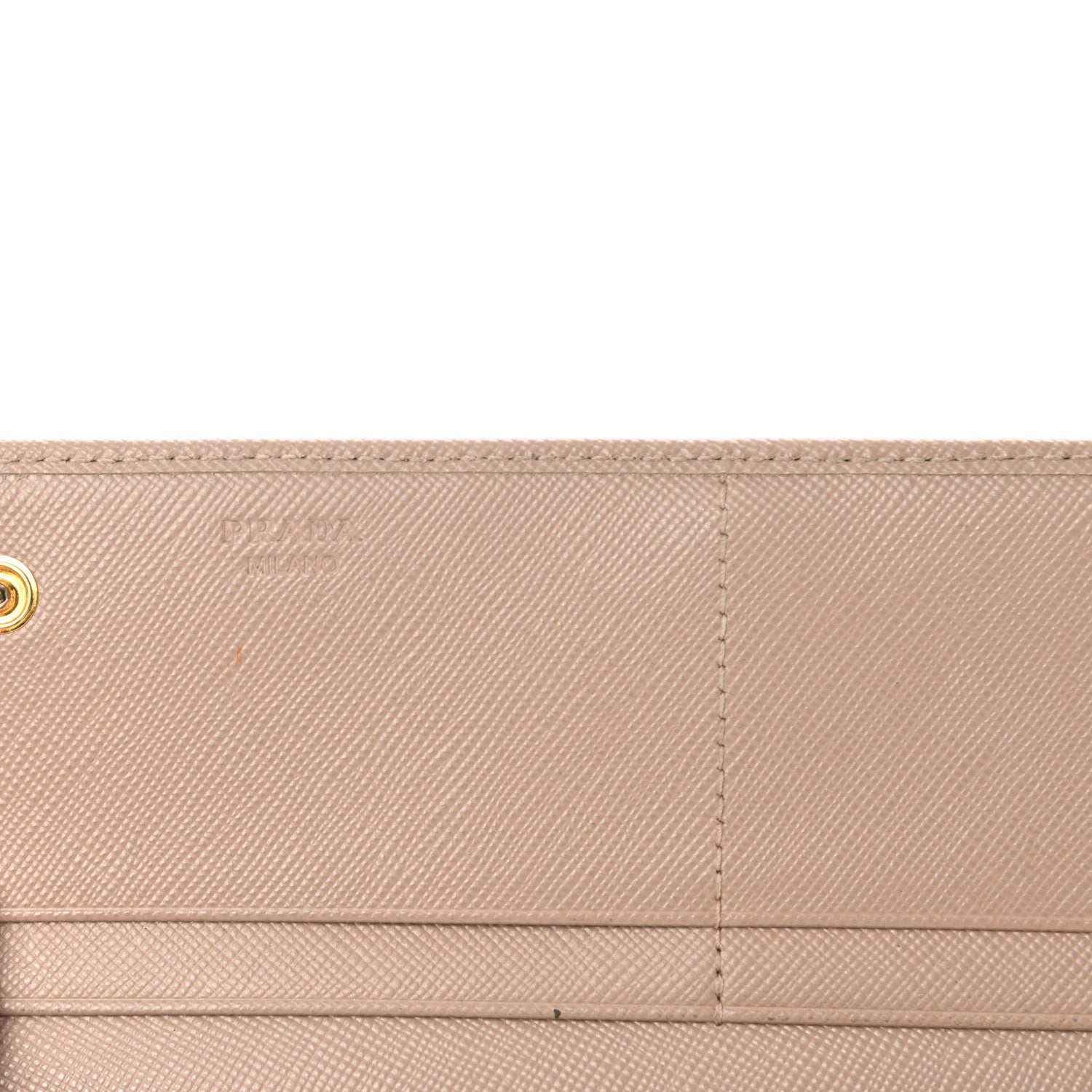 Prada Saffiano Metal Continental Flap Wallet Cammeo 6 of 17