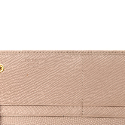 Prada Saffiano Metal Continental Flap Wallet Cammeo 6 of 17