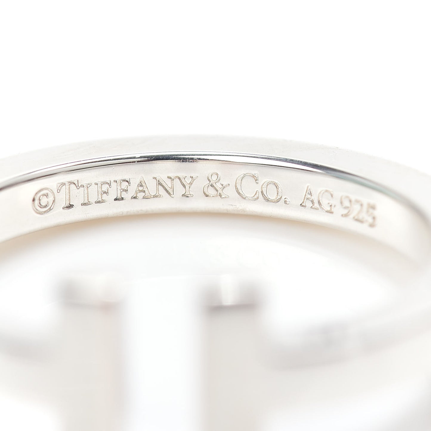 Sterling Silver T Square Ring 57 8