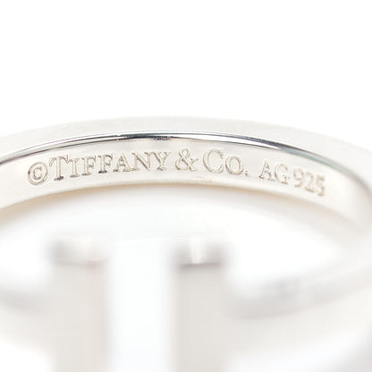Tiffany Sterling Silver T Square Ring 57 8 5 of 5