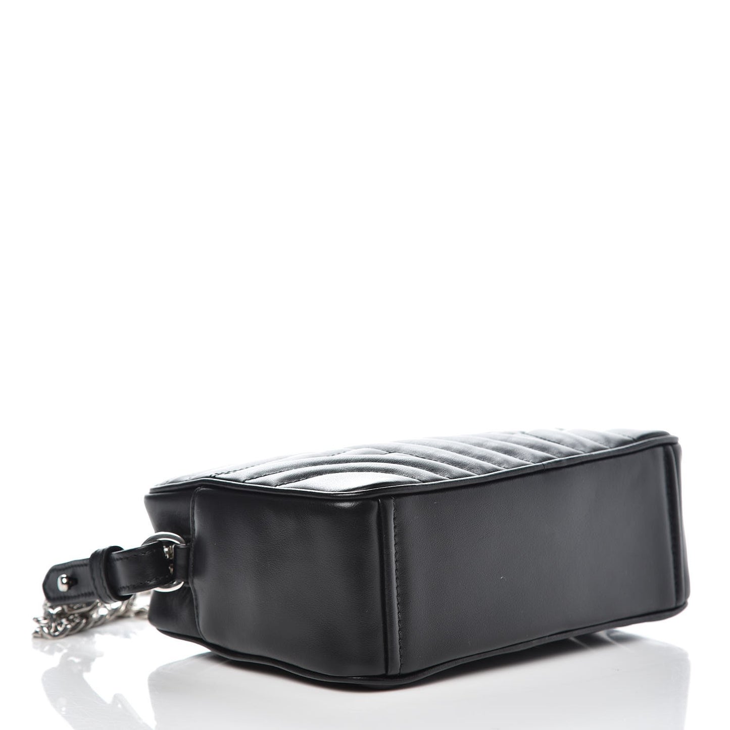 Soft Calfskin Diagramme Crossbody Bag Black