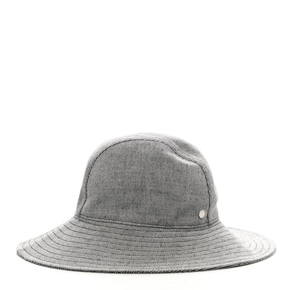 Hermes Linen Cotton Colette Bucket Hat 57 Black 5 of 8