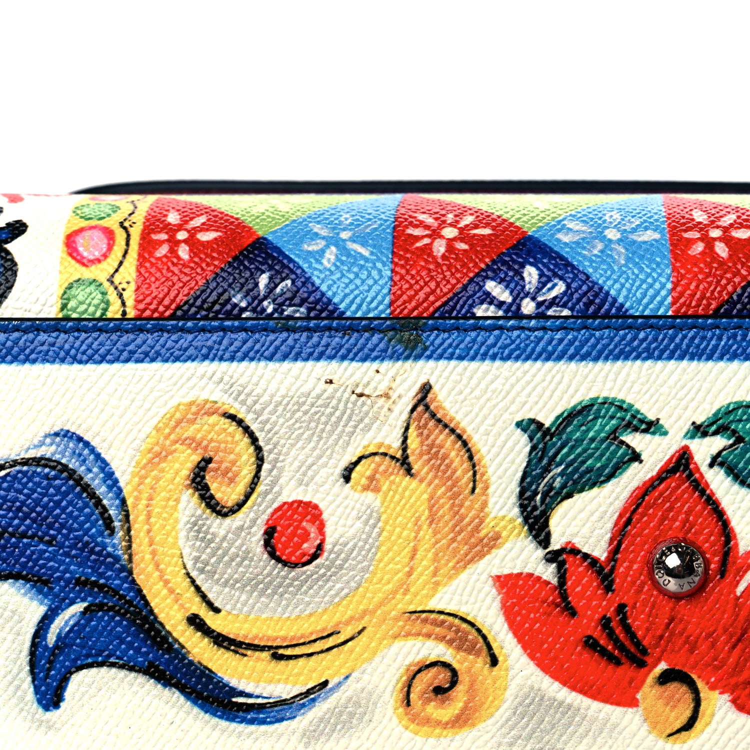 Dolce & Gabbana Dauphine Majolica Print Medium Miss Sicily Satchel Multicolor 9 of 9