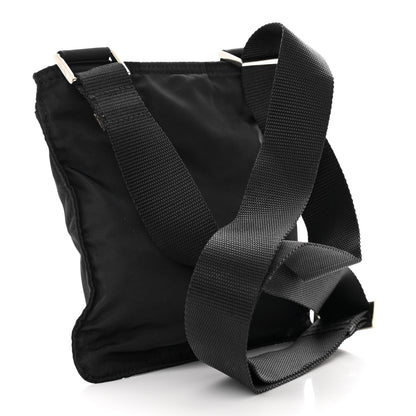 Prada Nylon Saffiano Flat Messenger Bag Black 3 of 14