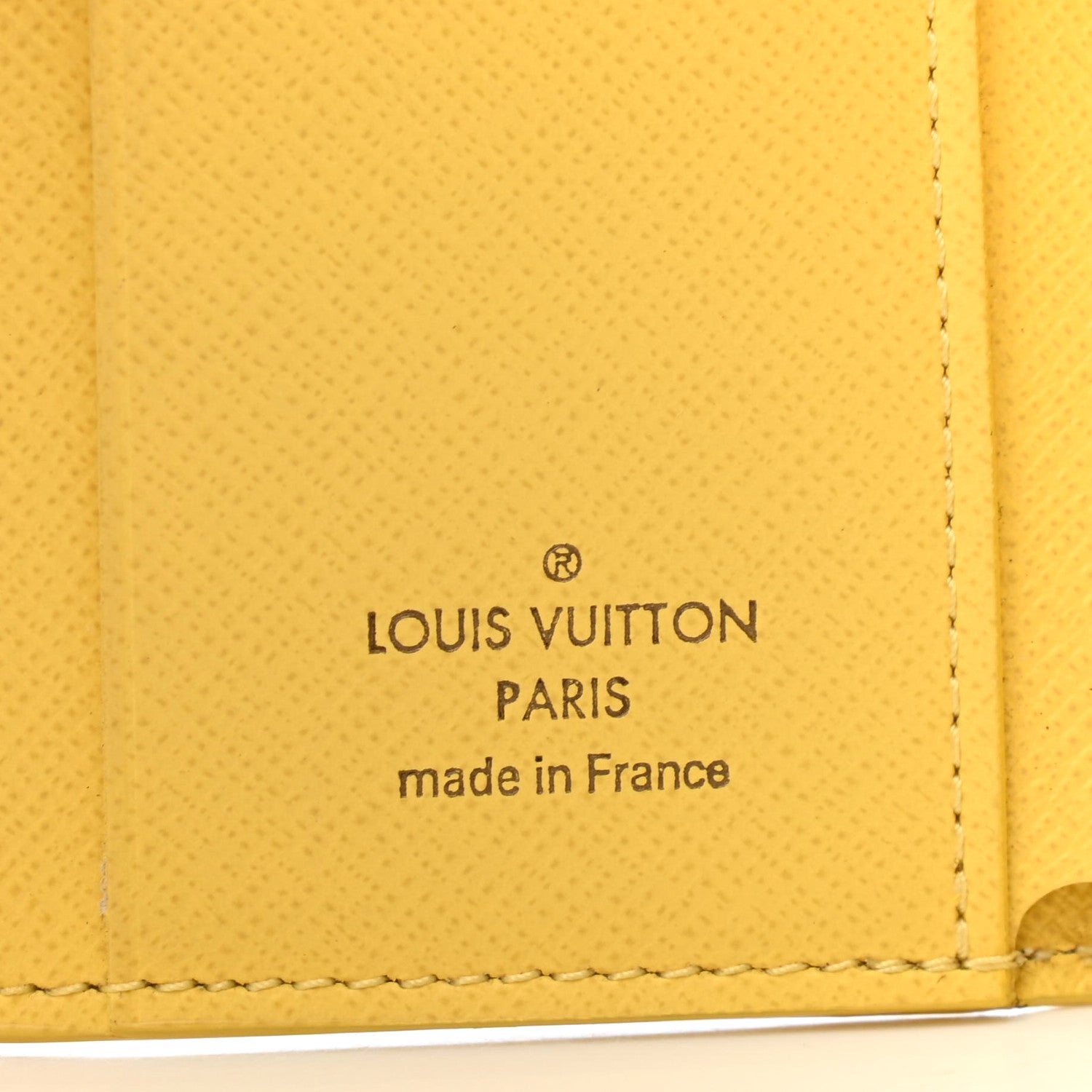 Louis Vuitton Damier Azur Zoe Wallet Jaune Pale 7 of 9