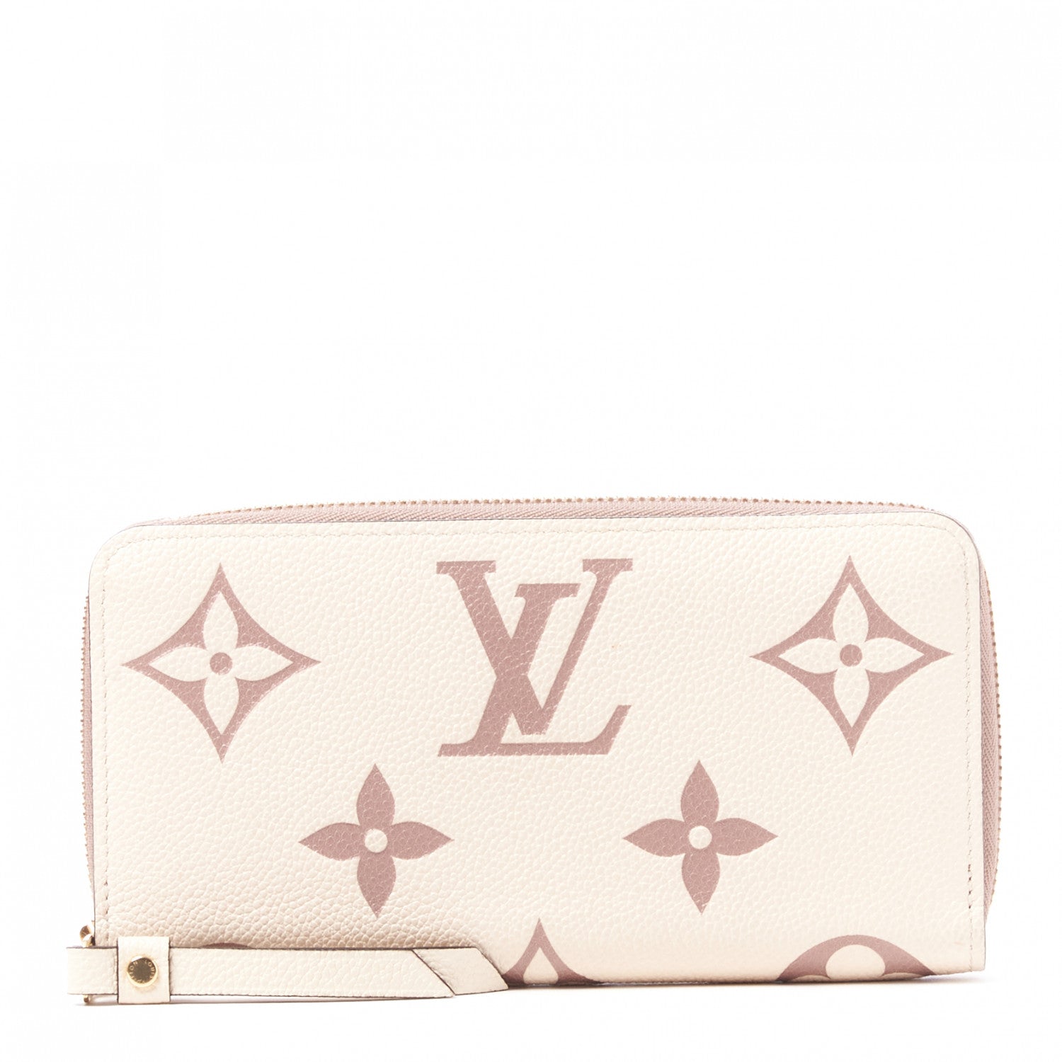Louis Vuitton Empreinte Monogram Giant Zippy Wallet Creme Bois De Rose 1 of 9