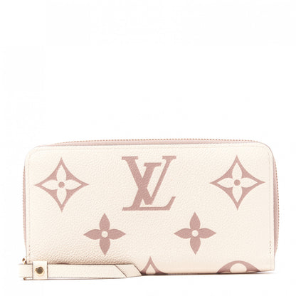 Louis Vuitton Empreinte Monogram Giant Zippy Wallet Creme Bois De Rose 1 of 9