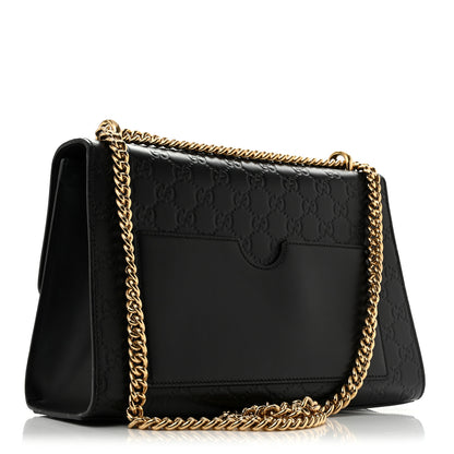 Gucci Guccissima Medium Padlock Shoulder Bag Black 3 of 14