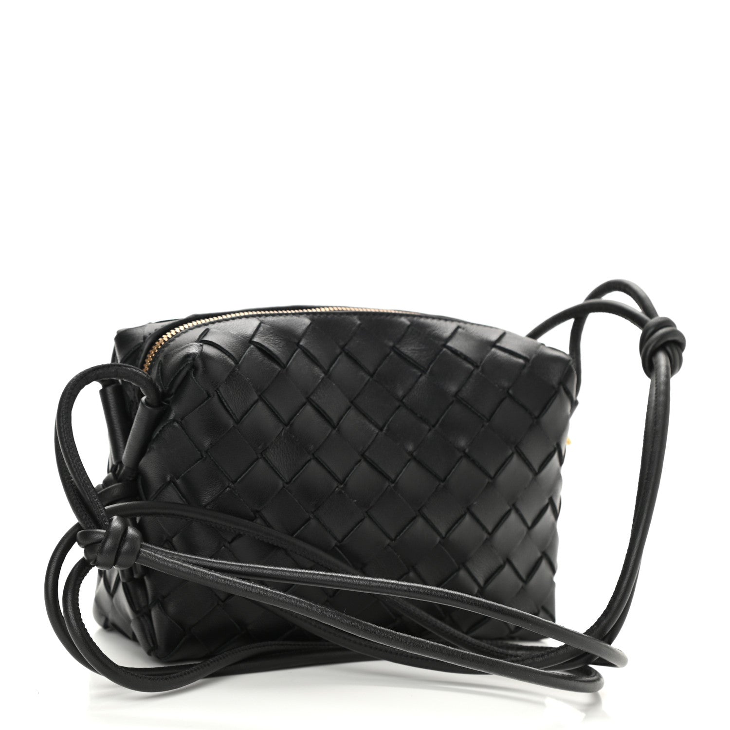 Bottega Veneta Nappa Intrecciato Mini Loop Camera Bag Black 3 of 7