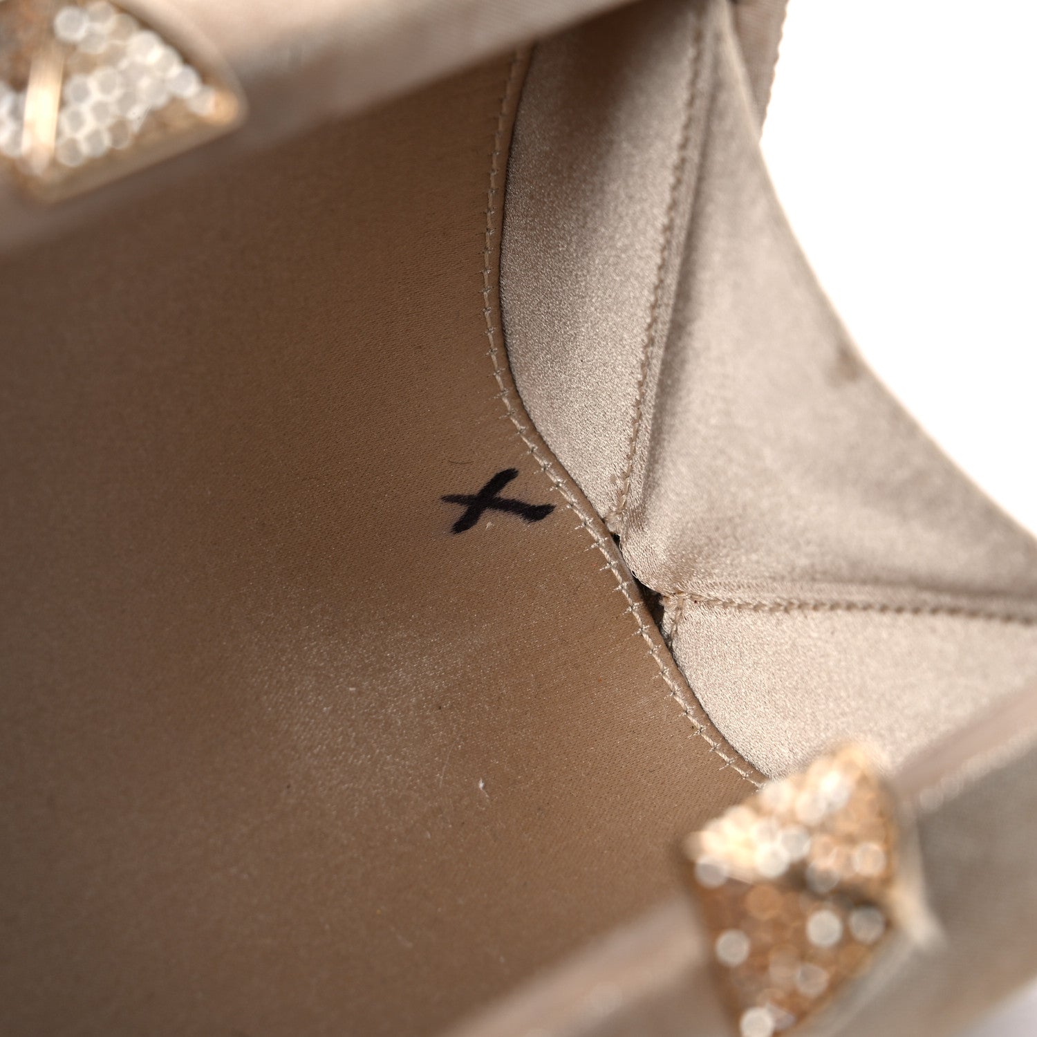 Jimmy Choo Shimmer Suede Mini Charm Clutch Sand 11 of 13