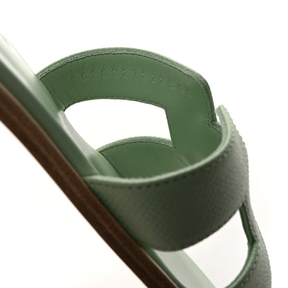 Hermes Epsom Oran Sandals 35 Vert Jade 9 of 10