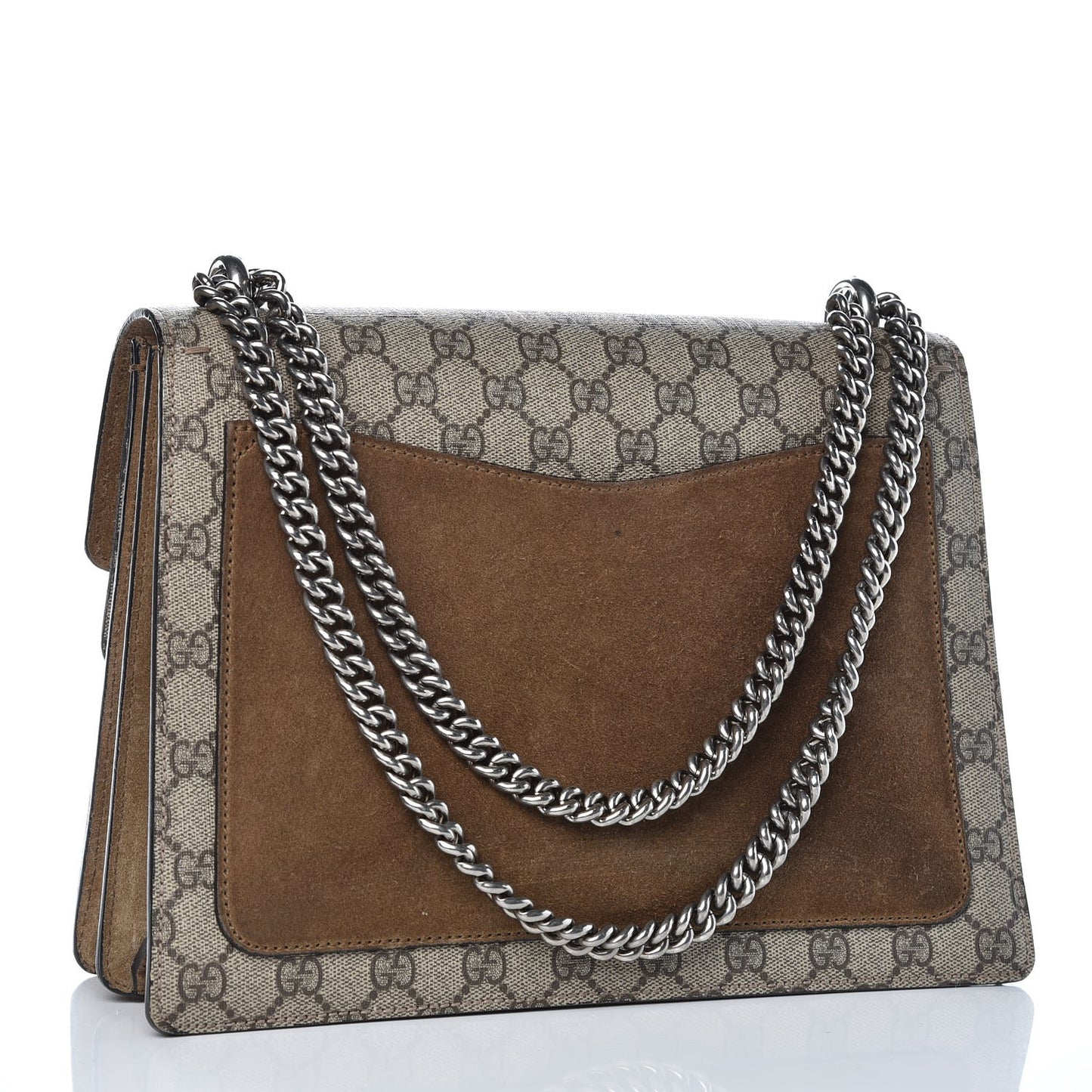 GG Supreme Monogram Medium Dionysus Shoulder Bag Taupe