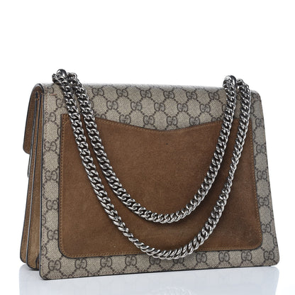 Gucci GG Supreme Monogram Medium Dionysus Shoulder Bag Taupe 3 of 13