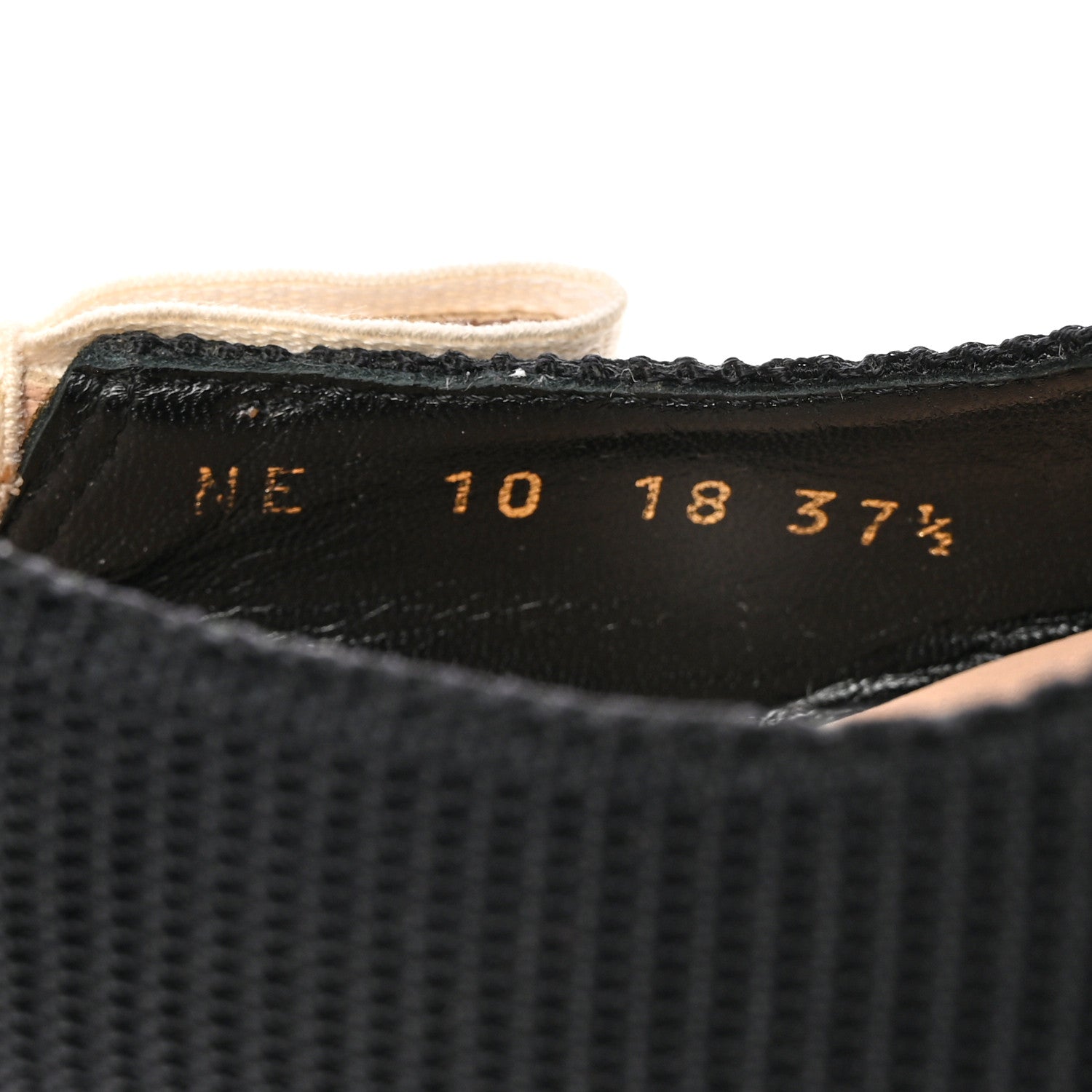 Christian Dior Technical Canvas Ribbon J Adior Slingback 65mm Pumps 37.5 Black 8 of 15