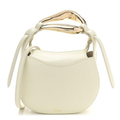 Chloe Small Grain Calfskin Kiss Bag Natural White 1 of 16