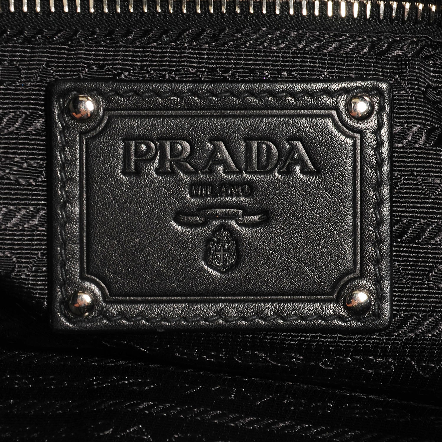 Prada Soft Calf Shoulder Bag Nero Black 7 of 10