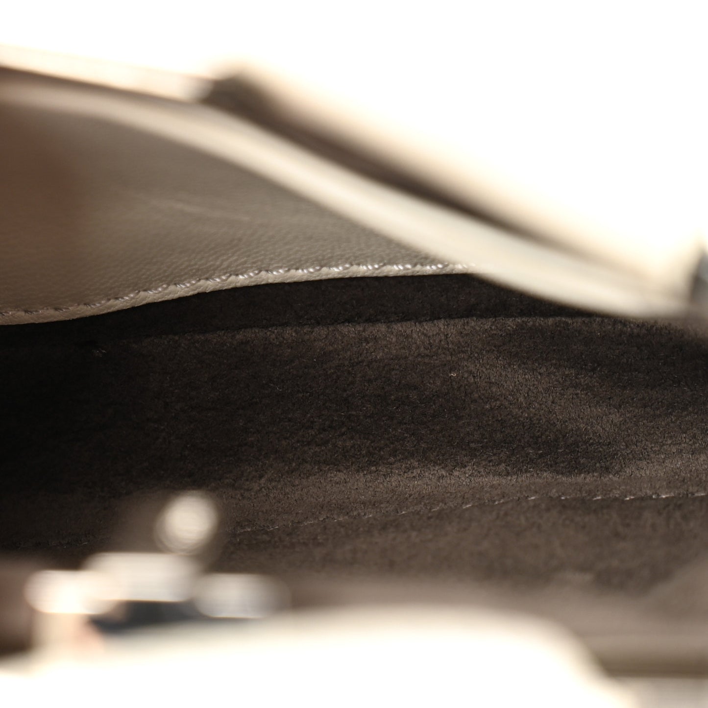 Shiny Nappa Micro Peekaboo Iconic Satchel White