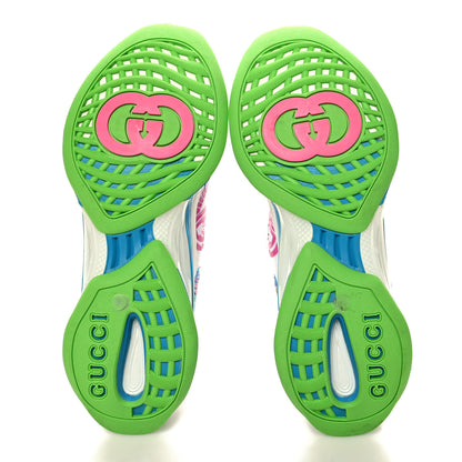 Gucci Technical Knit Fabric Waves Womens Gucci Run Sneakers 38.5 Multicolor 5 of 8