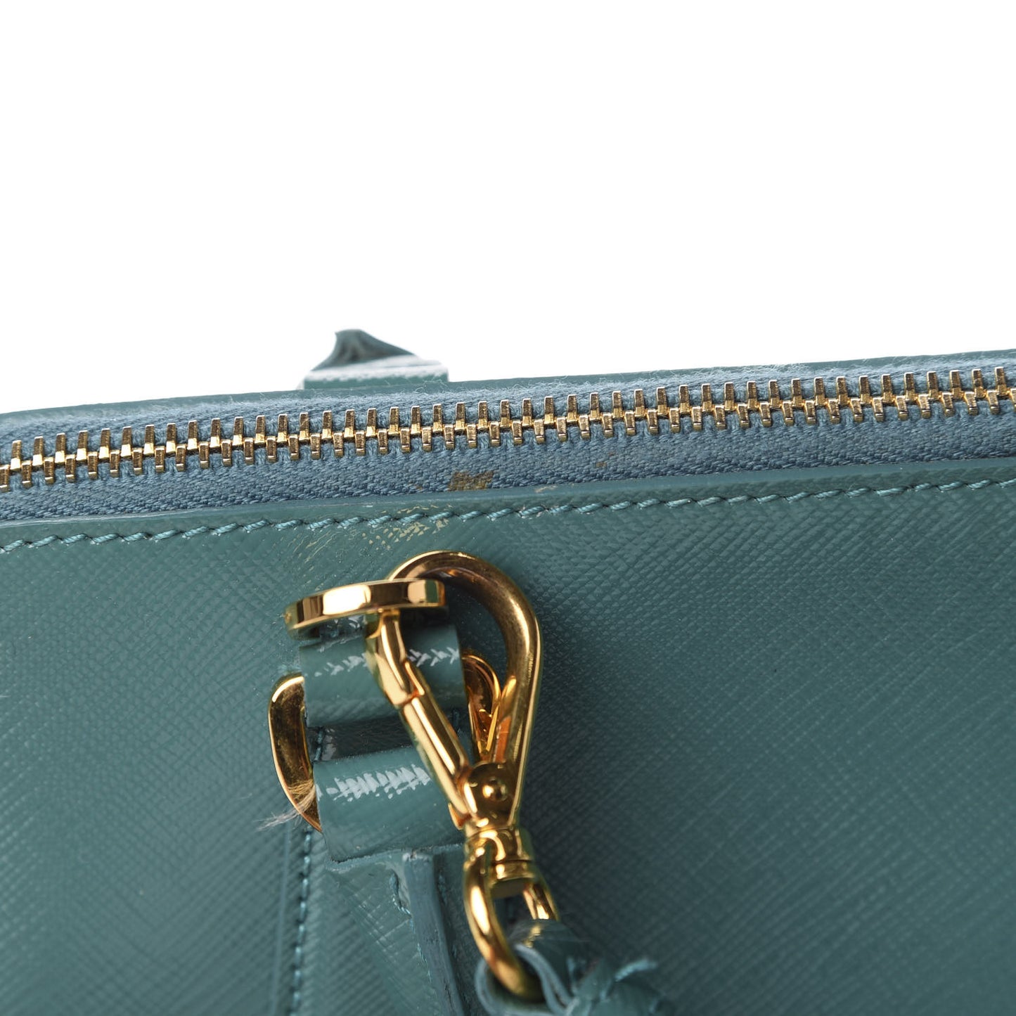 Saffiano Vernice Small Promenade Tote Turchese